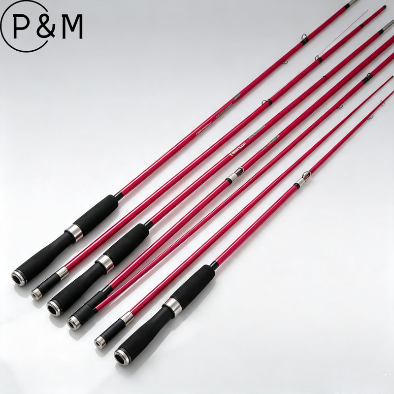 Fishing Boat Fiberglass - Pink Solid Fiberglass Fishing Rod 2