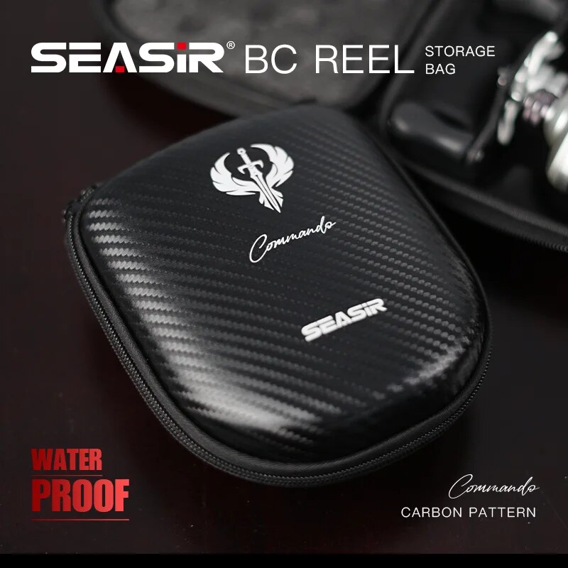 Fishing Boat Cover - SEASIR Commando Carbon Fiber Pattern Baitcasting