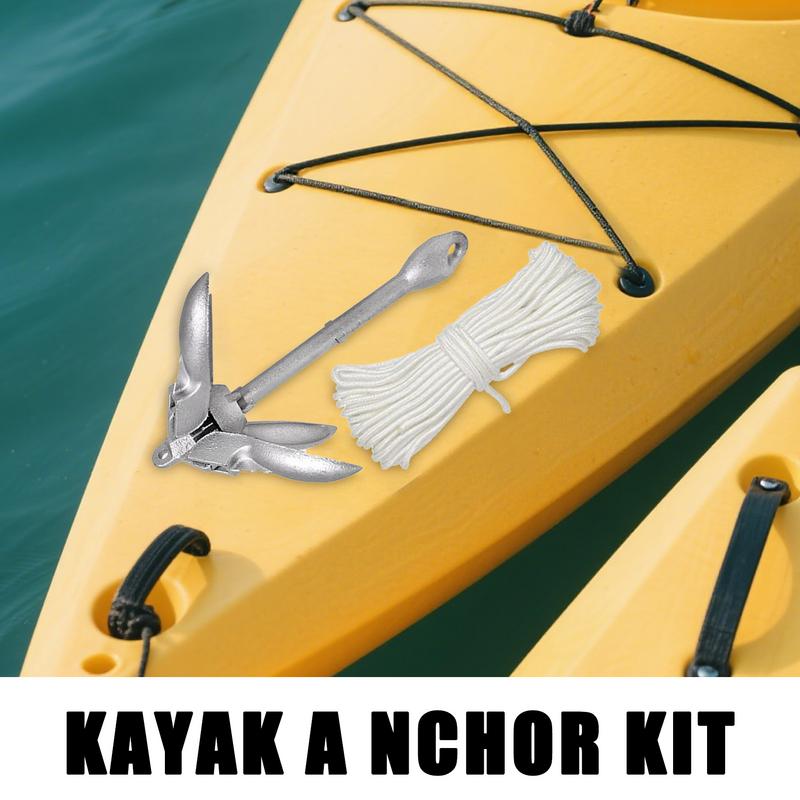 Fishing Boat Anchor - Canoe Anchoring Compact Kayak Anchoring System