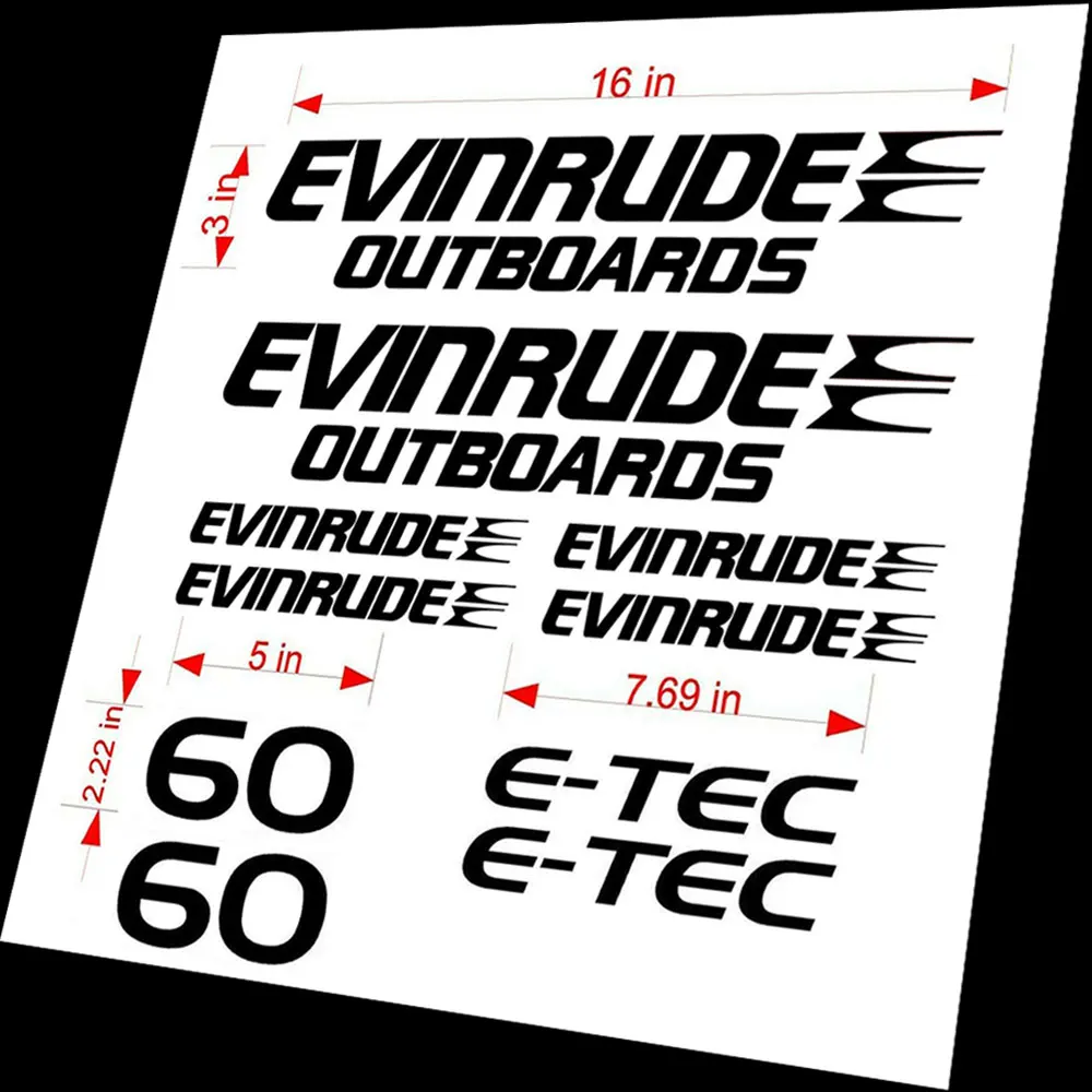 Fishing Boat Cover - SET FOR EVINRUDE OUTBOARD E-TEC 60