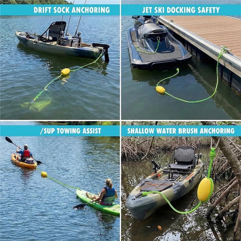 Fishing Boat Anchor - X08A Drift Sock Anchor Rope 20FT