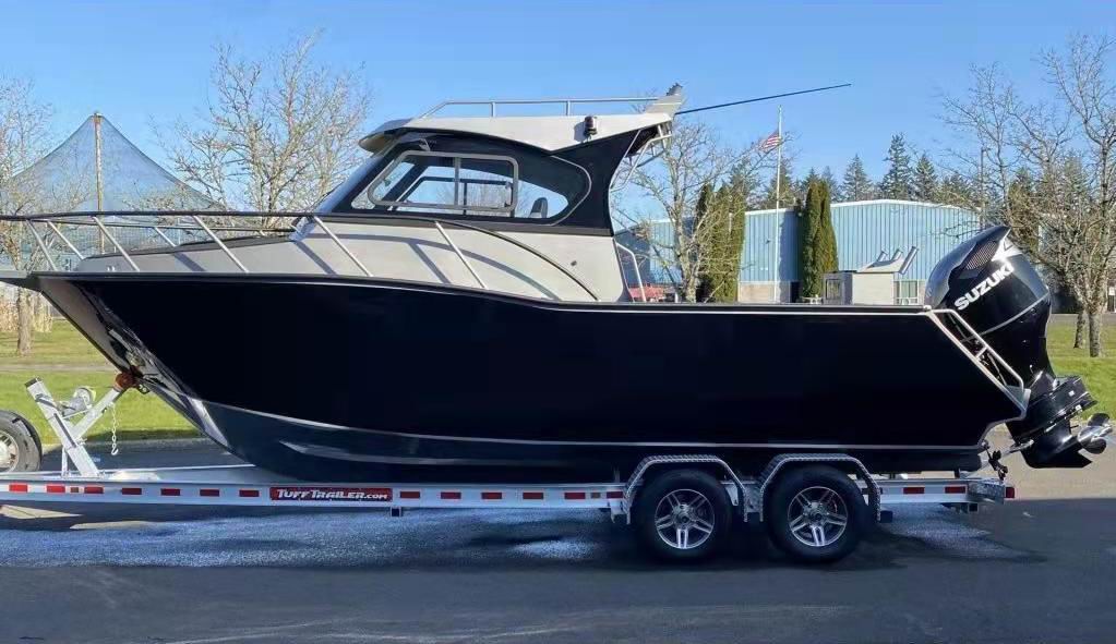 Fishing Boat Outboard Motor - Aluminum Luxury Cabin Cruiser Boat 25