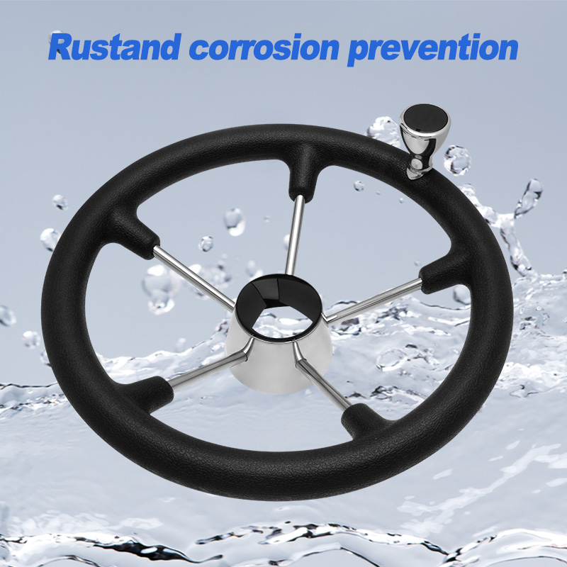 13.5’’ 5-Spoke Stainless Steel - Fishing Boat Steering Wheel ulasan dan harga