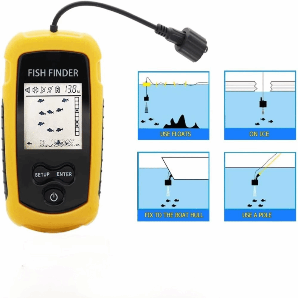 Handheld Portable Fish Finder  - Fishing Boat Depth Finder ulasan dan harga