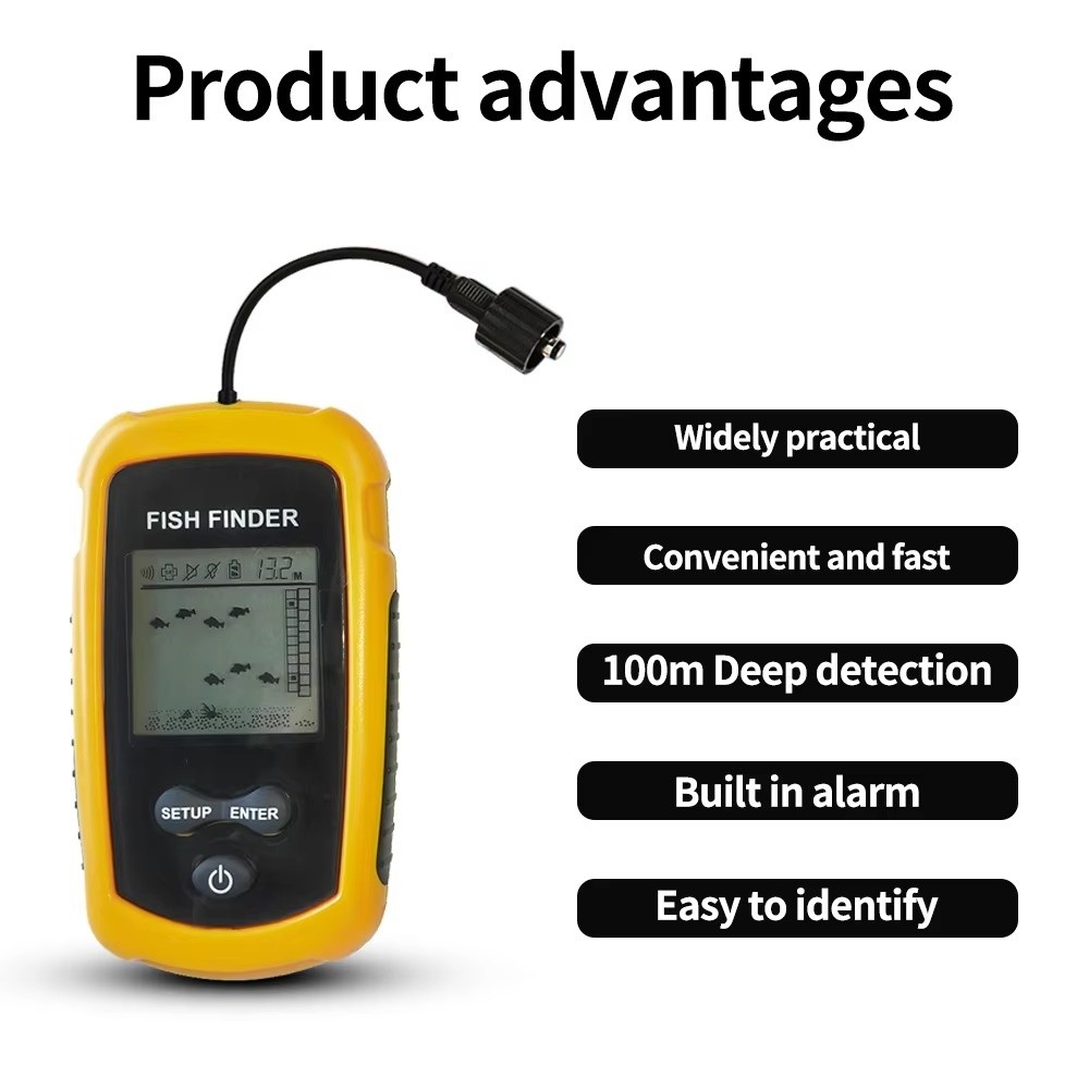 Handheld Portable Fish Finder  - Fishing Boat Depth Finder ulasan dan harga
