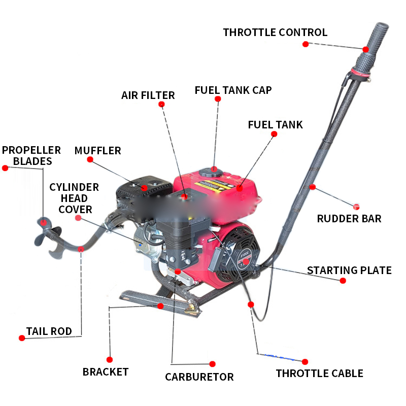 4-Stroke 7.5 HP Outboard Motor - Fishing Boat Outboard Motor ulasan dan harga