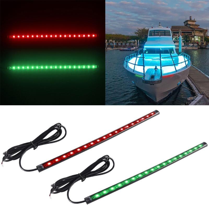 652F 2Pcs LED Boat Navigation  - Fishing Boat Navigation Light ulasan dan harga