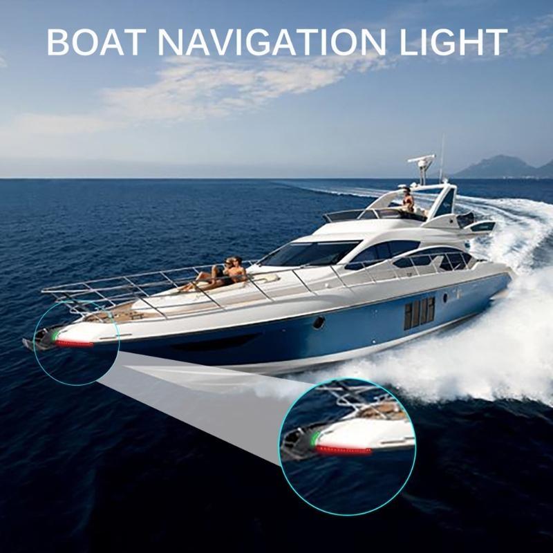 652F 2Pcs LED Boat Navigation  - Fishing Boat Navigation Light ulasan dan harga