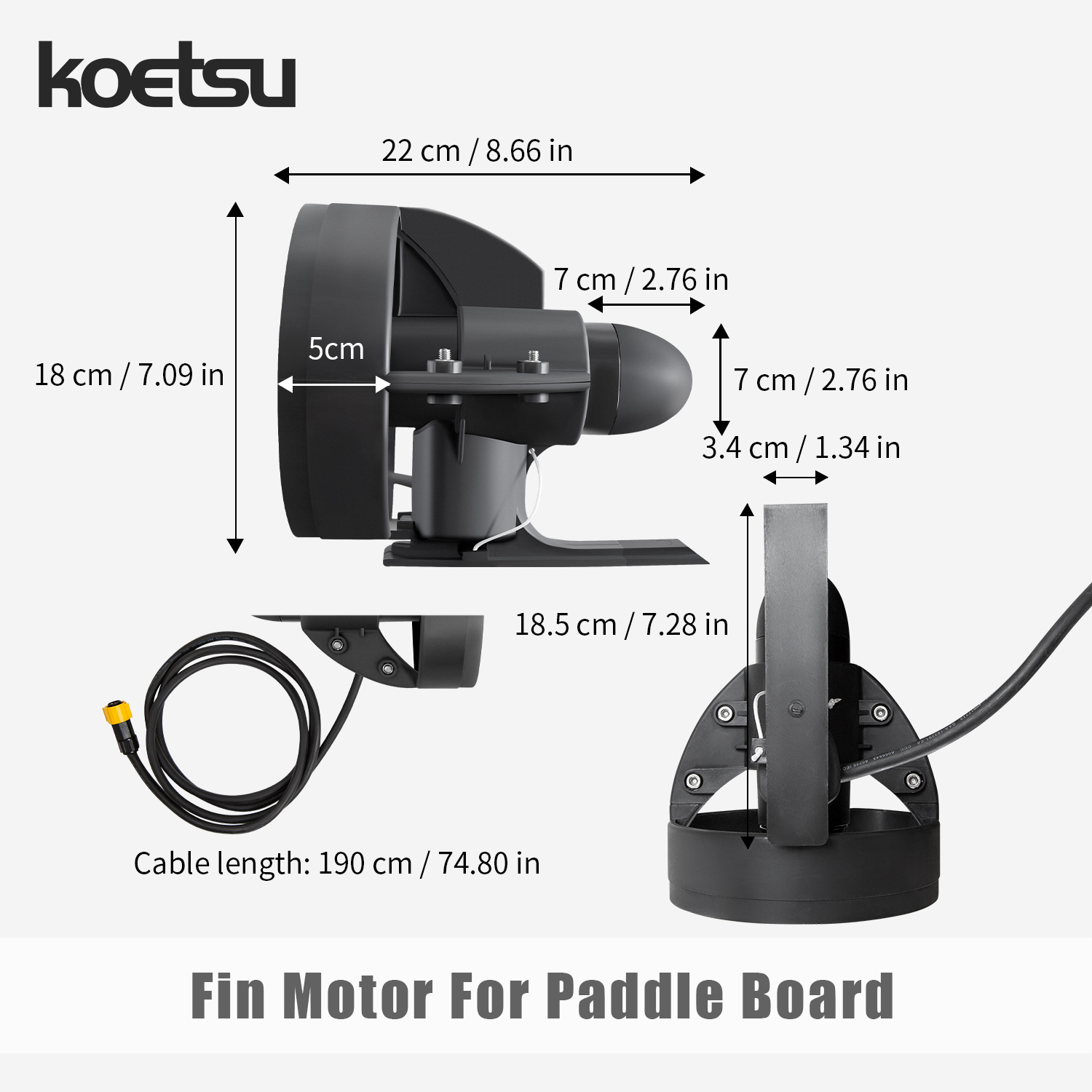 KOETSU Paddle Board Underwater - Fishing Boat Trolling Motor ulasan dan harga