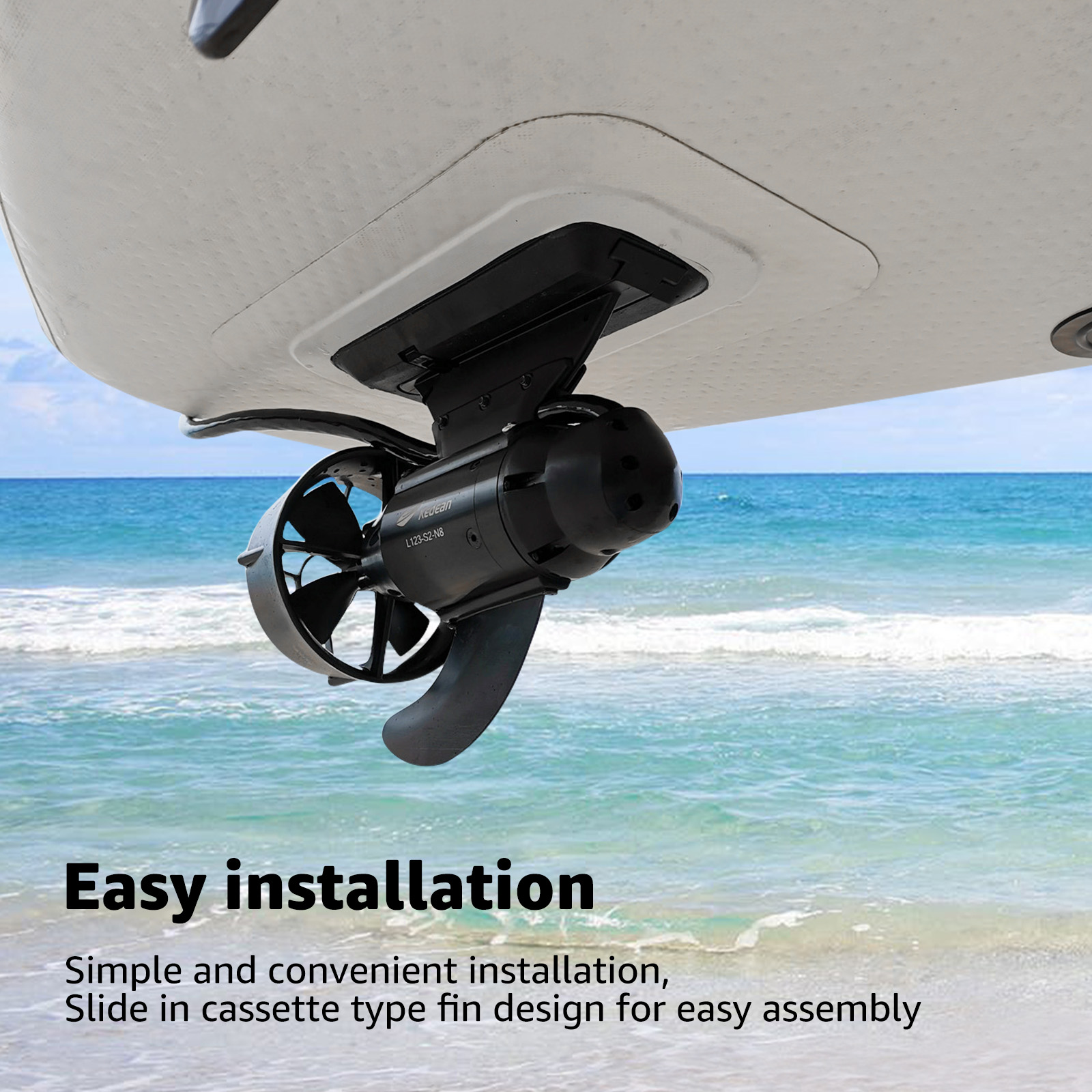 380W 600W Electric Fins Stand  - Fishing Boat Trolling Motor ulasan dan harga