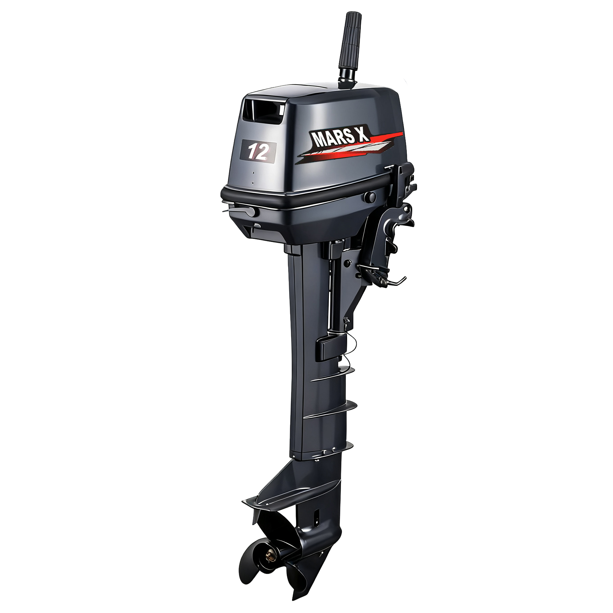 MARS X 12HP Two-Stroke Outboar - Fishing Boat Outboard Motor ulasan dan harga
