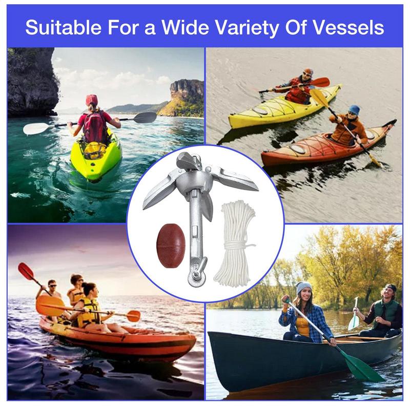 Canoe Anchoring Compact Kayak  - Fishing Boat Anchor ulasan dan harga