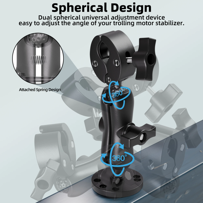Trolling Motor Support Stabili - Fishing Boat Steering Wheel ulasan dan harga