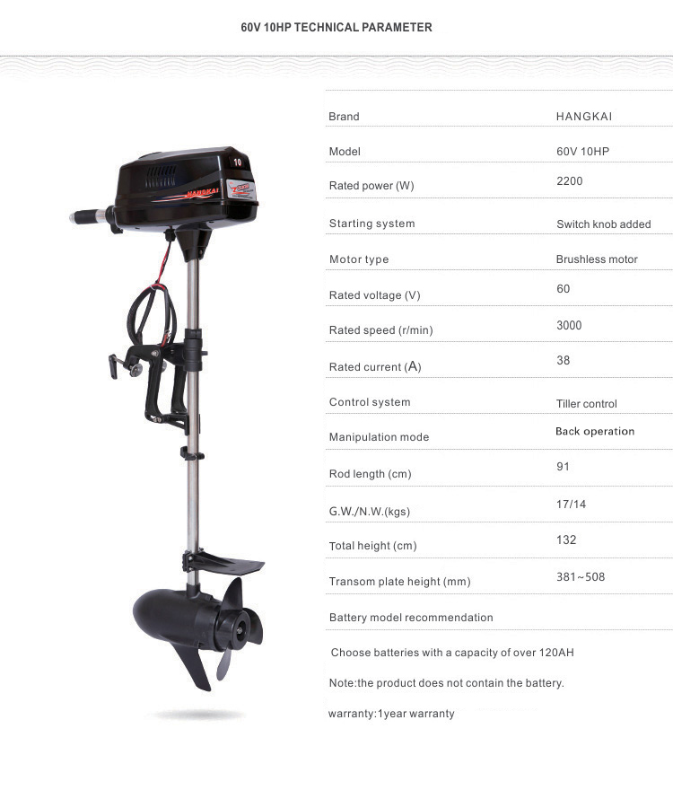 2 Stroke 24V/3HP 48V/7/8HP 60V - Fishing Boat Trolling Motor ulasan dan harga