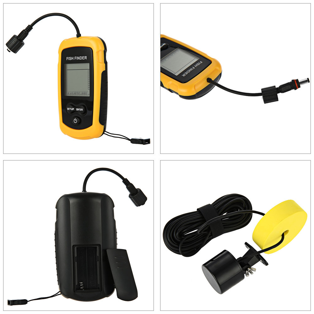 Alarm 100M Portable Sonar Fish - Fishing Boat Depth Finder ulasan dan harga