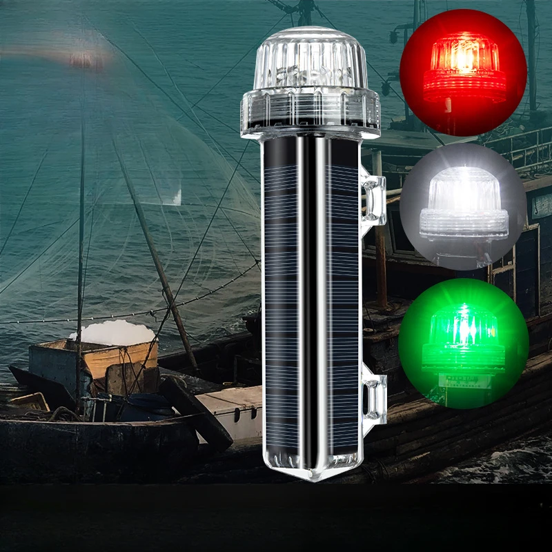 New Solar Ocean Signal Light N - Fishing Boat Navigation Light ulasan dan harga