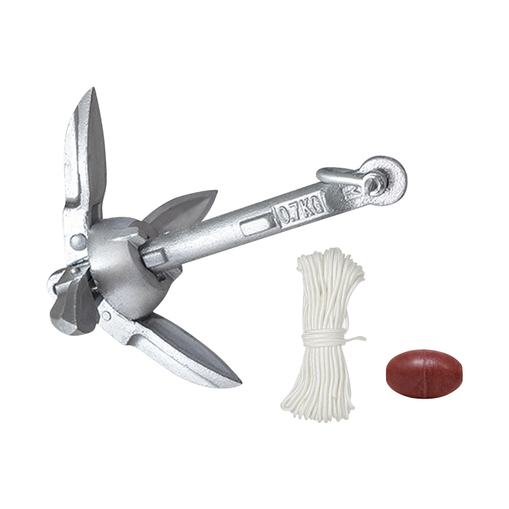 0.7KG 1.5KG Grapnel Anchor wit - Fishing Boat Anchor ulasan dan harga