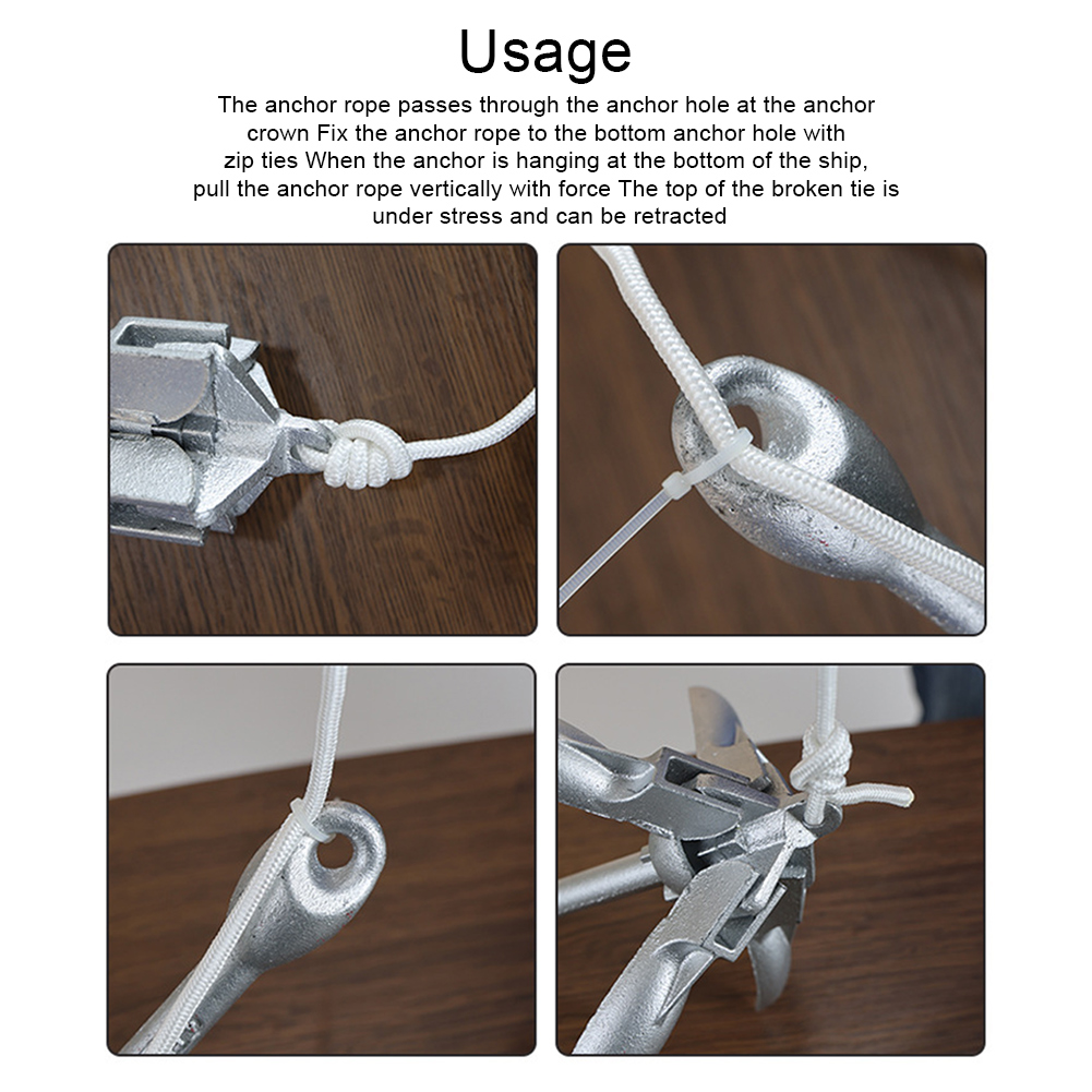 0.7KG 1.5KG Grapnel Anchor wit - Fishing Boat Anchor ulasan dan harga
