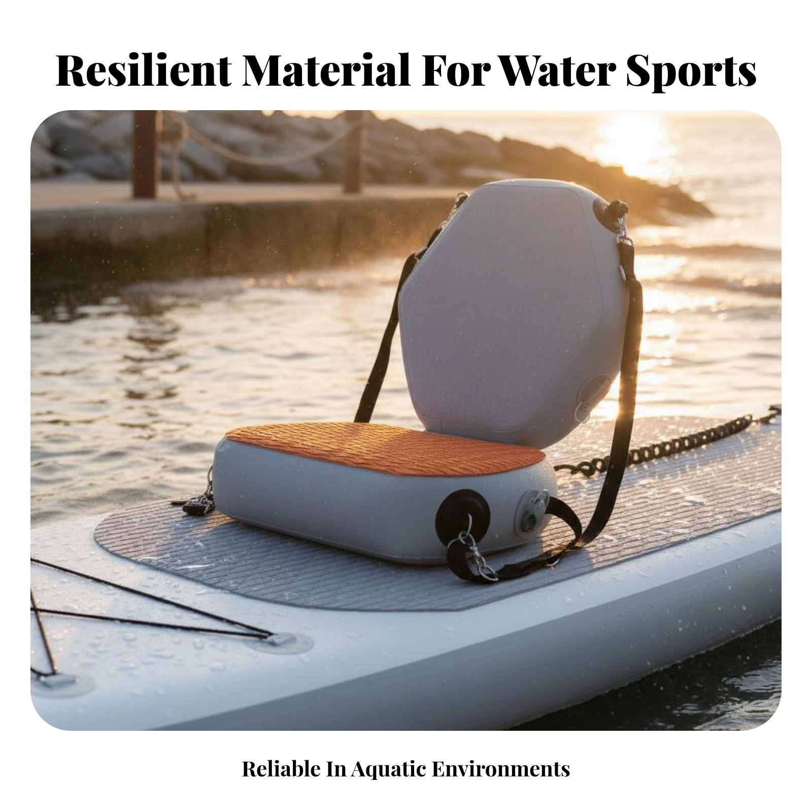 Inflatable Kayak Seat Wear-Res - Fishing Boat Paddle ulasan dan harga