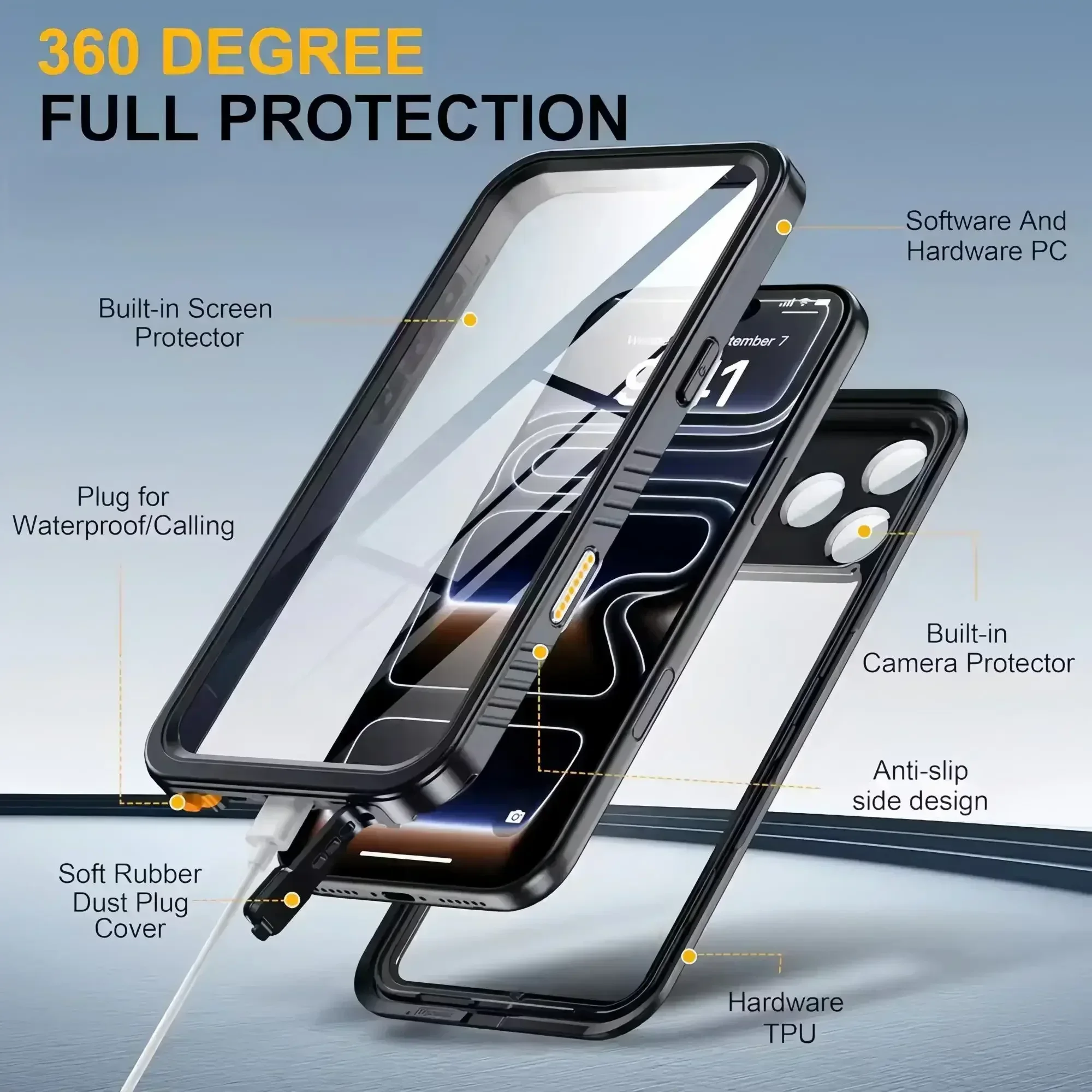 IP68 Waterproof Case for iphon - Fishing Boat Cover ulasan dan harga