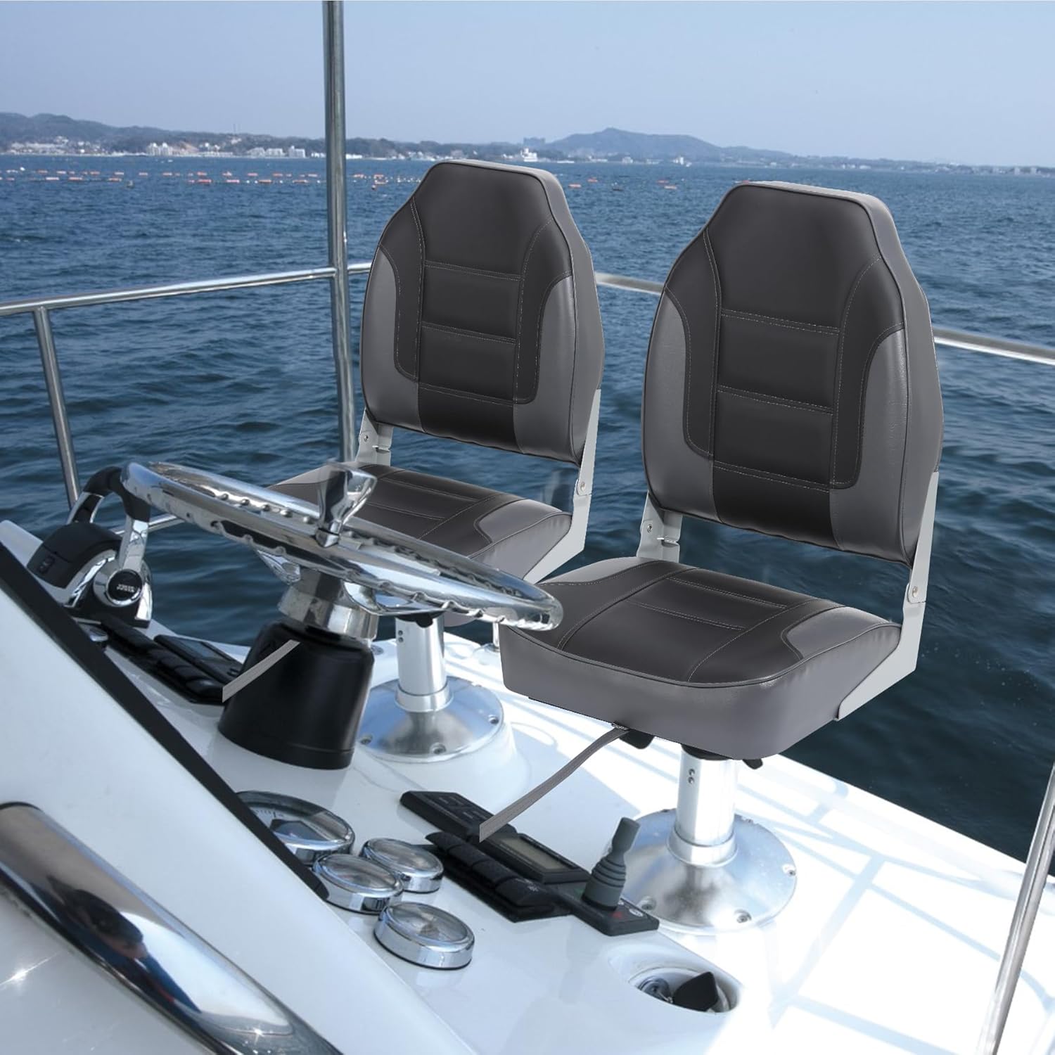 2 Pack Folding Boat Seats, Hig - Fishing Boat Seat ulasan dan harga