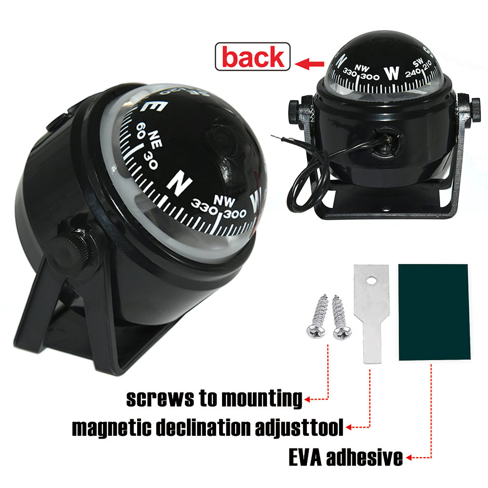 Navigation Car Compass For Mar - Fishing Boat Paddle ulasan dan harga