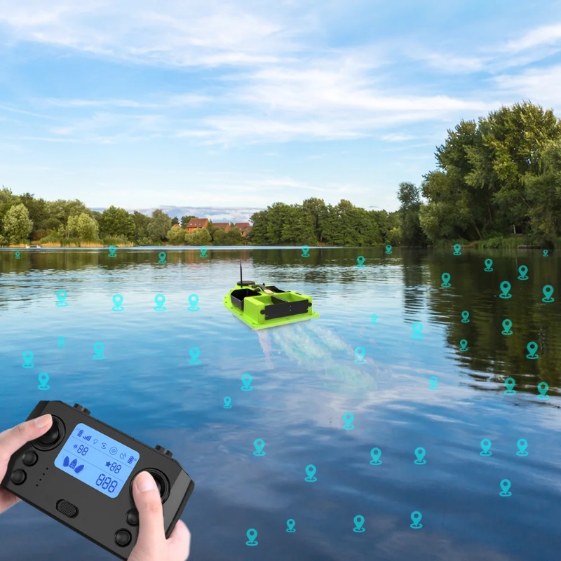 D19 GPS RC Bait Boat 600M 4 Ho - Fishing Boat Gps ulasan dan harga